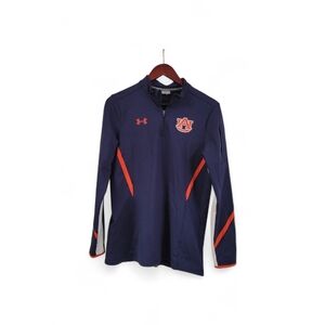 Y2K Under Armour Auburn Tigers Mens Performance Quater Zip Pullover Medium